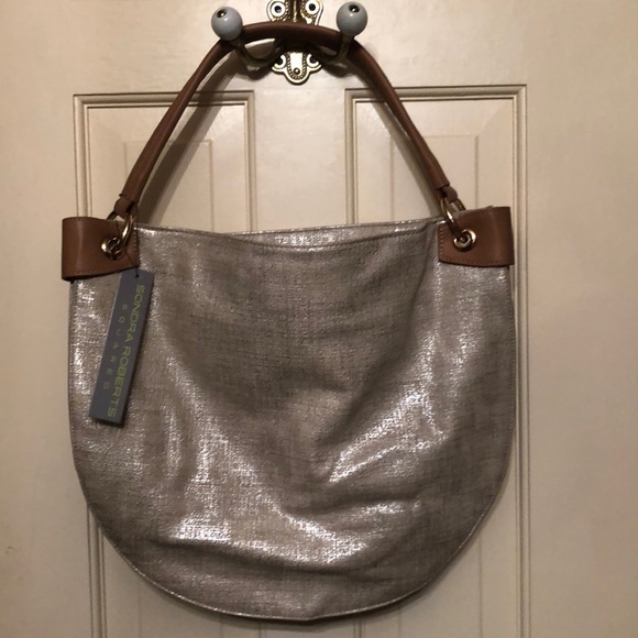 Sondra Roberts Squares Hobo Purse - Picture 2 of 5